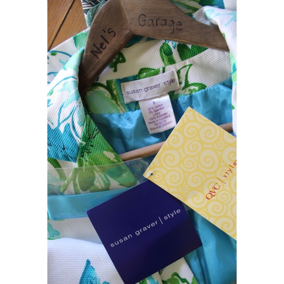 Susan Graver NWT Tropical Floral Vibrant Blazer 8 - Picture 9 of 13